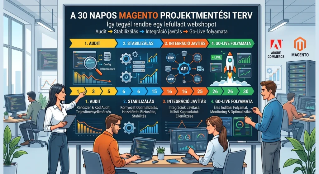 30 napos Magento projektmentési terv